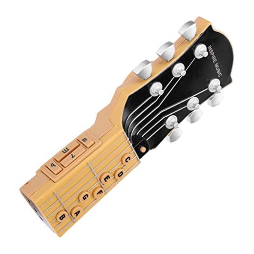 RASTKY Guitarra con Sensor de Infrarrojos - Instrumento Musical Portátil de 7 Acordes para Niños (BLACK)