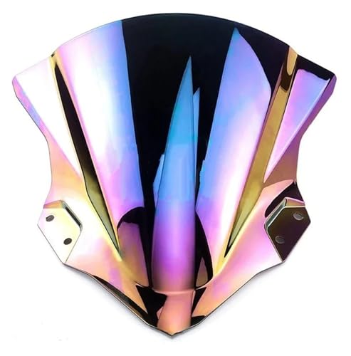Motorrad Windschild Für Kawasaki Für Ninja400 Für Ninja Für 400 EX400 2018 2019 2020 2021 2022 2023 Motorrad Windschutzscheibe Wind Bildschirm Windschutzscheibe Motorra(Iridium)