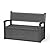 DRATO 75 Gallon Storage Bench Deck Box Outdoor Indoor,Lockable Durable All-Weather Seating with Hidden Storage,Deck Storage for Garden, Pool, Patio,Black