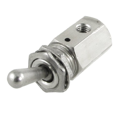 Uxcell Tv-3S 2 Position 3 Way Air Pneumatic Knob Control On Off Toggle Valve #TOP13