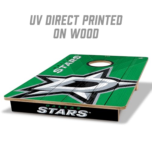 YouTheFan NHL Dallas Stars 2’ x 3’ All Wood Cornhole - image 2