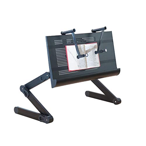 Scaffale da Lettura Pieghevole in Alluminio con deflettore Antiscivolo e pressa per Libri sdraiato sul Letto per Leggere Un Supporto per Libri Supporto per Telefono Portatile Multifunzione (Color Scaffale da Lettura Pieghevole in Alluminio con deflettore Antiscivolo e pressa per Libri sdraiato sul Letto per Leggere Un Supporto per Libri Supporto per Telefono Portatile Multifunzione (Color