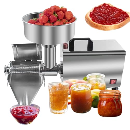 Colino elettrico per pomodoro e salse, 450 W, per passata di pomodoro e conserve, strumento da cucina efficiente per salse fresche