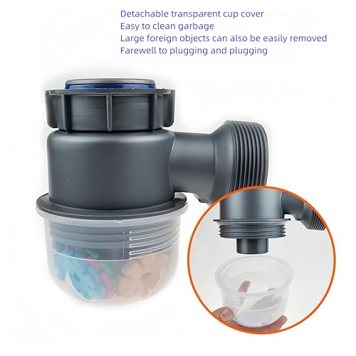 Kit de drenaje para fregadero de cocina de un seno miniatura 5