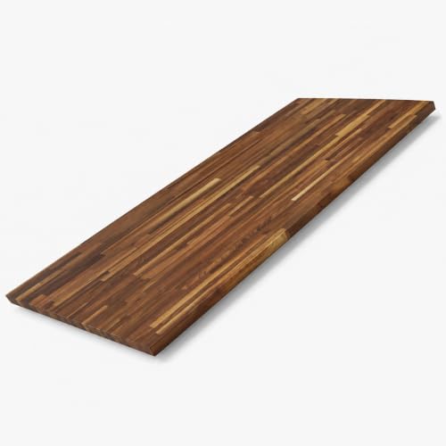 Image of CONSDAN Butcher Block Counter Top, Walnut Solid Hardwood Countertop, Wood Slabs for Kitchen, Reversible, Both Side Polished, Prefinished with Food-safe Oil, 1.5 inch Thickness, 72 inch L x 36 inch W