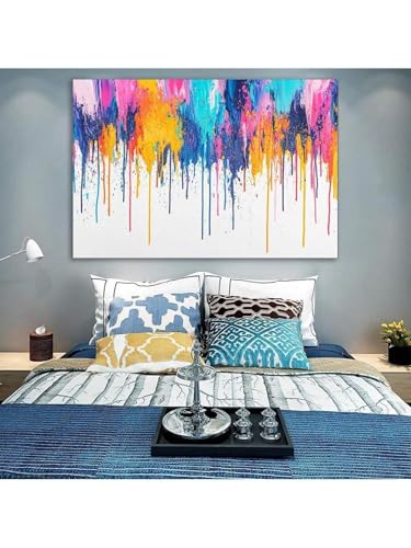 Toile murale abstraite avec graffitis peinture moderne de 30x45 cm - 2
