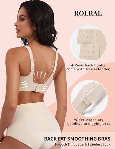 Summer Clearance Women's Clothing - Wireless Bras for Women - No Underwire Soft Comfort T-Shirt Bra4