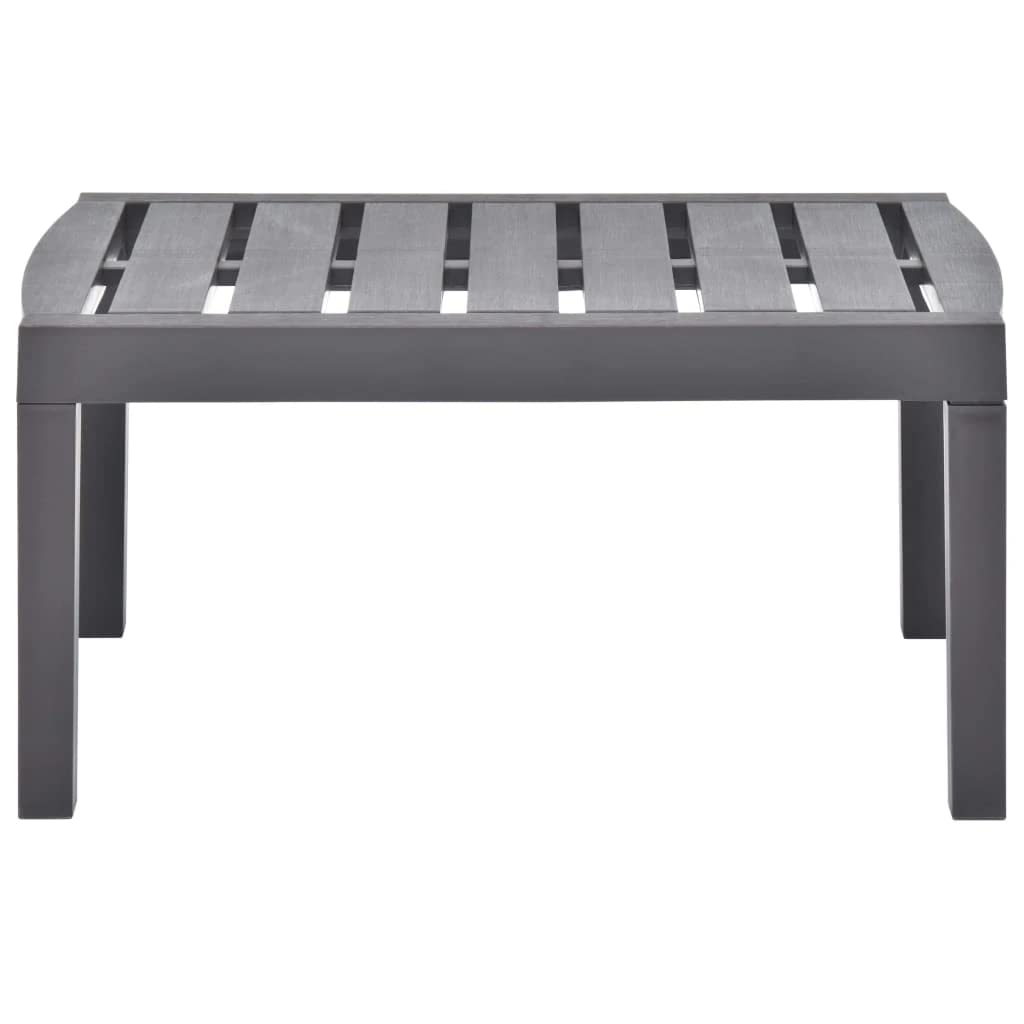 vidaXL Tavolo da Giardino Bianco 78x55x38 cm in Plastica Tavolo per Esterni