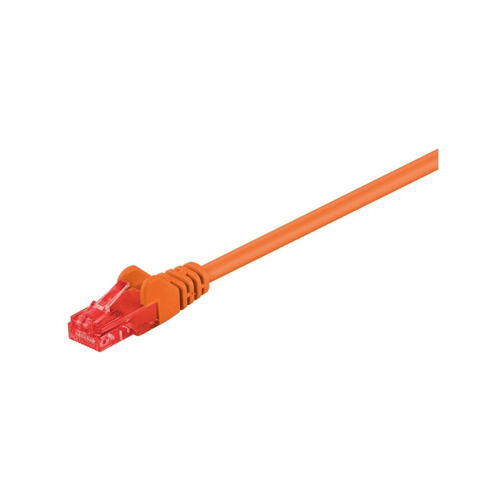 Goobay 95594 CAT 6 Patch Cable, U/UTP, Orange, 1.5 m Length