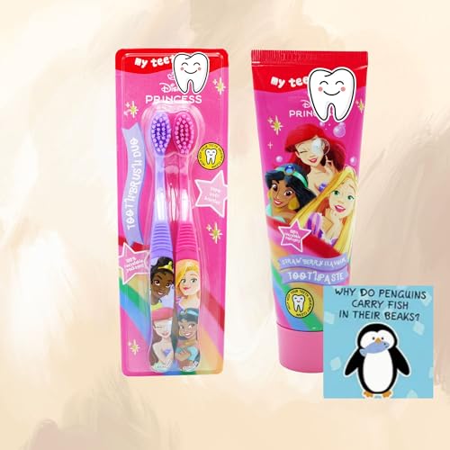 Princess Zahnpflege-Set mit Zahnpasta und Duo-Zahnbürste, 2 Stück – Bild 3