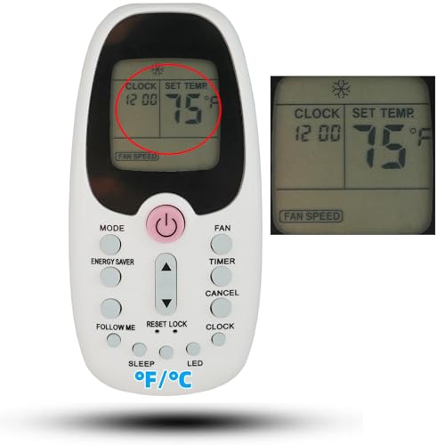 Replacement Remote Control Compatible for Kenmore Air Conditioner Remote Controller RG36Y1/BGCEFU2 RG36F2/BGEF Works for Kenmore 84086 84106 8,000 BTU Portable Air Conditioner Unit