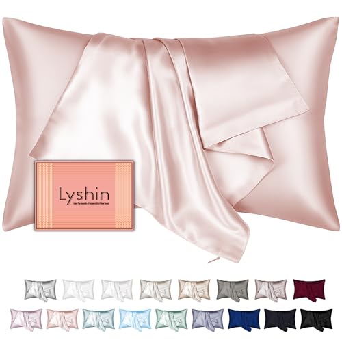 Mulberry Silk Pillow Cases Standard Size with Hidden Zipper, Ultra Smooth and Soft Silk Satin Pillowcase for Hair and Skin, Gifts for Women Her Mom Sister Bestie (Coral Pink, 20x26 Inches, 1 Pack)