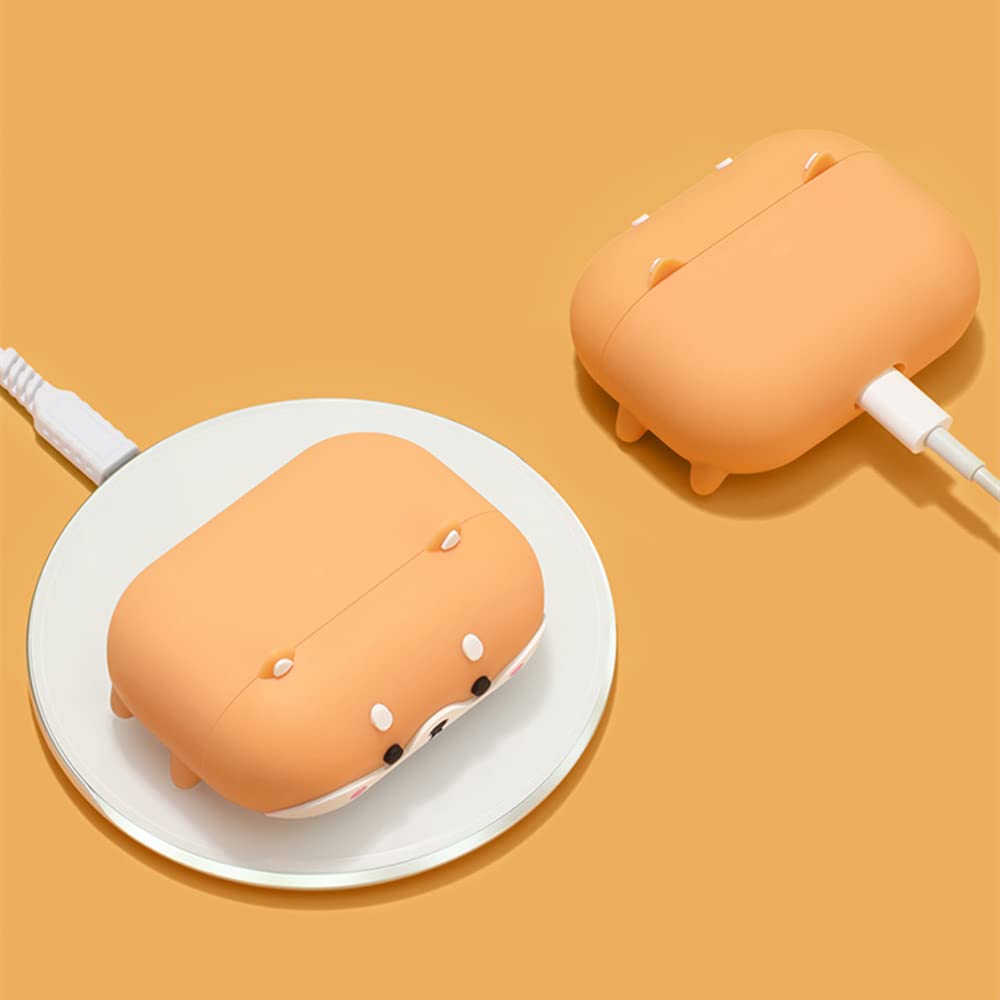 Airpods3 ケース シリコン 3D キュート 動物 柴犬 ファン Amazon | Airpodsケース対応 シリコン 3D キュート 動物 柴犬