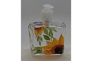 Stunning Hand Painted Sunflower Lotion Dispenser