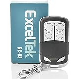 ExcelTek Compatible Garage Door Remote Control with Red Orange Learn Button Liftmaster Chamberlain Craftsman 970LM 971LM 972LM 973LM 91LM 92LM 139.53680 139.53681