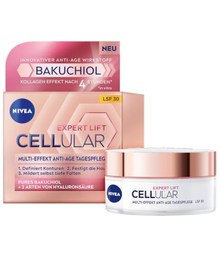 NIVEA Cellular Expert Lift Multi-Effekt Anti-Age Tagespflege feuchtigkeitsspendende Tagescreme für eine jünger aussehende Haut Feuchtigkeitscreme mit LSF 30 (50 ml)