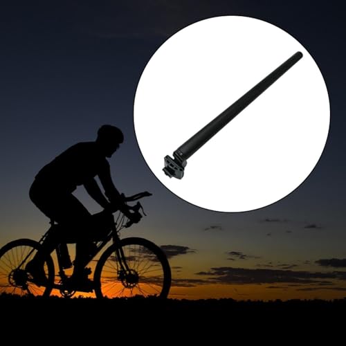 Mountain Bike Seatpost Aluminum Alloy for 33.9 mm Diameter Cycling Supplies Replacement Heavy Duty Lightweight Seat Tube Rod- Black