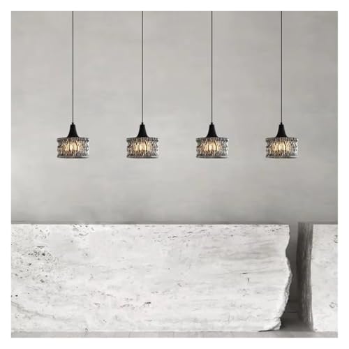 Lampe suspendue en verre de cuivre chic pour salon élégant