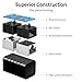 XANHAM RJ45 Coupler Ethernet Cable Extender Female to Female Connector Cat7 Cat6 Cat5e Cat5 LAN in Line Newwork Patch Cord Extension Adapter (Black 5-Pack)