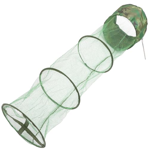 SUPVOX Foldable Fish Keeping Net Mesh Fish Locating Basket Fishing Bait Storage Cage Fish Supply for Keeping Fish Robust Bait Alive