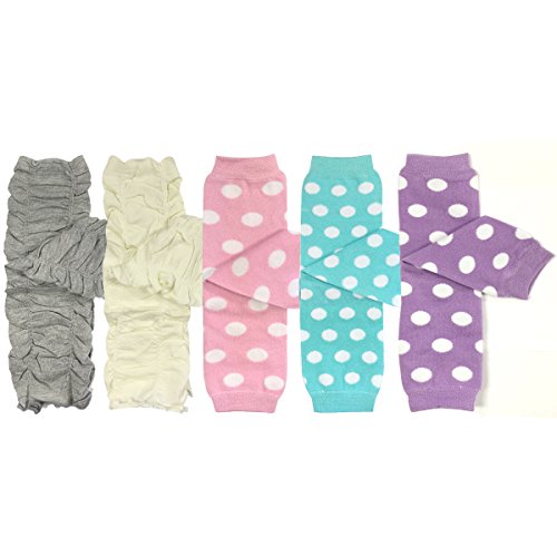 Bowbear Set of 5 Baby & Toddler Leg Warmer Collection Premium Value Pack, VS2