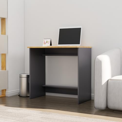 Image of Bniture Wooden Study Table for Home | Engineered Wood Laptop Study Table | Multi Purpose Office Desk for Laptop, Computer, Writing | Table for Study, Workstation Home & Office, Slate Grey & Giant Wood