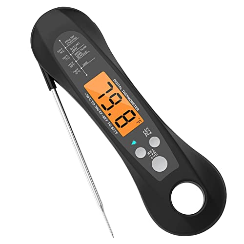 WEIZIY Folding Thermometer Alpha Grillers Instant Read Meat Thermometer Grill and Cooking