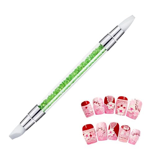 Pinceles para uñas, diseño de uñas, bolígrafos de gel, cepillo para tallar diamantes de imitación, herramienta profesional de doble extremo, herramientas de manicura de punta fina, cepillo de uñas de
