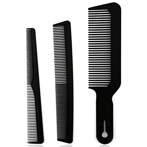 LUTER 3 Piezas Juego De Peine De Barberología Resistente Al Calor Peine De Barbero De Superficie Plana Peines Cónicos Peines Para Cortar El Cabello Peine Clipper