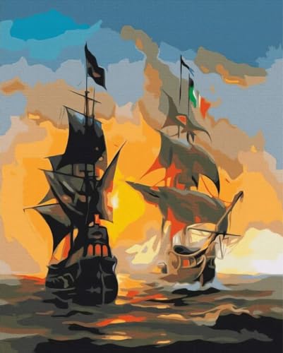 Kit peinture par numéros paysage marin pour s'évader et retrouver le calme intérieur