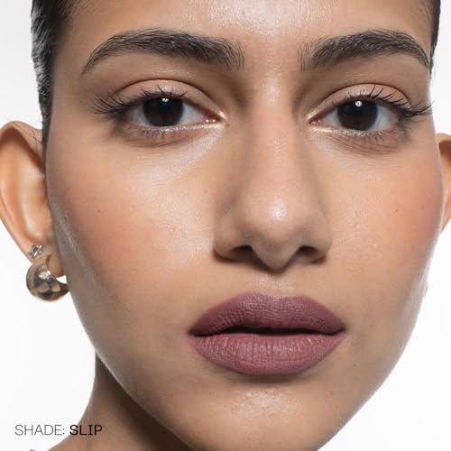 Image of Fae Beauty Lip Whip 12Hr Comfortable Matte Liquid Lipstick (10ml) | Waterproof | Long Wear | Non Drying | Soft Mousse Smudgeproof Formula | Vegan | With Moisture Lock Technology | Enriched with Vitamin E and Cherry Coffee - Slip