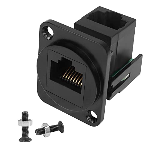 QIANRENON RJ50 10P10C Winkel-Verlängerungskabel - 90° Stecker 30cm Für Industrie & PC