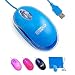 USB Wired Blue Mouse for Laptop with LED Light by SOONGO