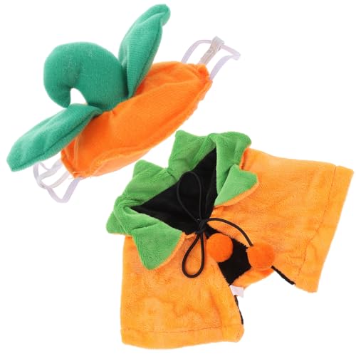 Disfraz Halloween para perro capa y sombrero, talla S miniatura 1