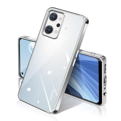 OPPO Reno 7A 9A ケース クリア メッキ加工 OPG04 A201OP A301OP CPH2353 耐衝撃 薄型 カバー オッポリノ 7A 9A case 米軍MIL規格 SGS認証 TPU 透明な背面 スマホケース 衝撃吸収 ソフト 指紋