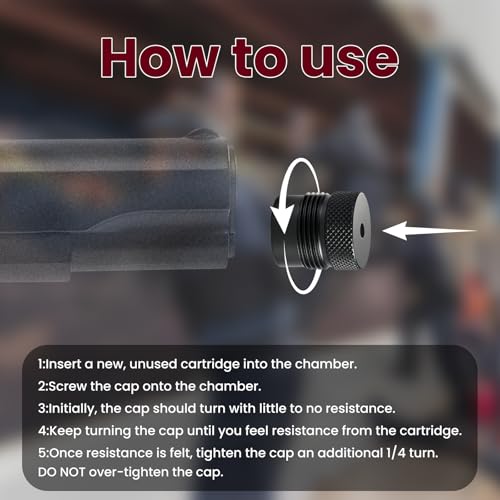 Image of ETZ Fast Cap Adapter for BYRNA SD LE EP HD XL, Aluminum CO2 Quick Release Cylinder Cover, Extended Grip Design No Tools Required, Quick Change Cartridge Cap Accessories, 1 Piece