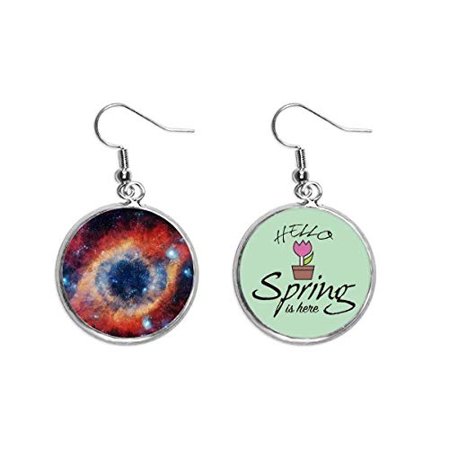 Pendientes de nebulosa de ojo coloridos para vestidos de primavera
