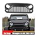 NanDeZ Modified Front Racing Grille Fit Mesh Mask Cover Auto Grill Grills Exterior Car Accesories Compatible For Jeep Wrangler Jk JKU 2007-2017