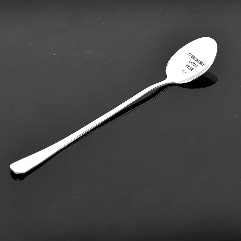 Cuillère à Café Gravée 'Me & You' - Cadeau Couple, Acier Inoxydable, 19,1 Cm