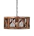 IMAX 73368 Kennedy Wood and Wire Pendant Light - Wooden Lamp - Vintage Decor Accessories. Home Decor and Lighting