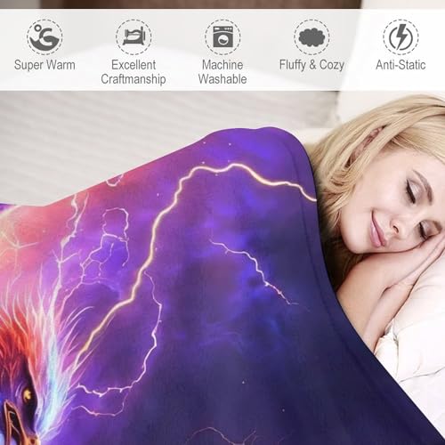 Couverture lit en flanelle douce Phénix pour des soirées cocooning