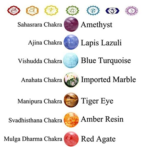 Chakra Bracelets For Women Reiki Healing Crystals Yoga Beads Stretch Bracelet Handmade Natural Gemstones Braided Rope Elastic String Cuff Beads Bangle Anxiety Relief Meditation Spiritual Gift #TOP6