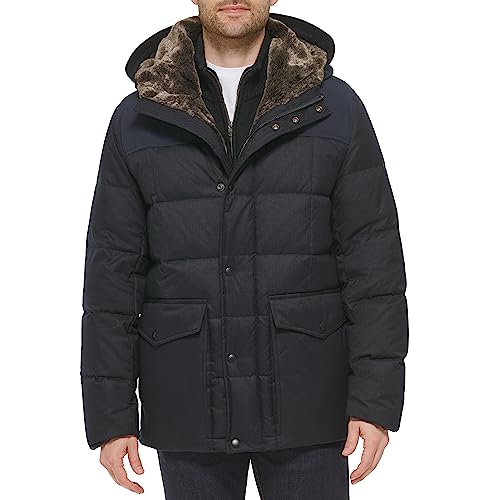 Image of Cole Haan Men's Quilted Flannel Packable Down Parka