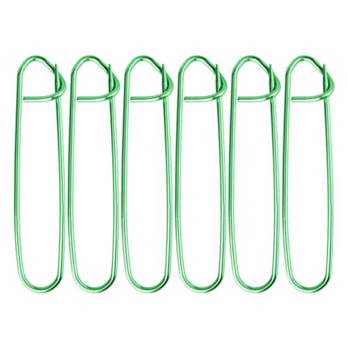 SM SunniMix 6Pcs Alloy Crochet Sewing Needles Stitch Holders Knitting Notions & Tools - Green Small
