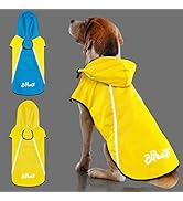 Dog Raincoats Waterproof Dog Coats,Waterproof Dog Jacket Hooded Slicker Poncho,Reflective Safety ...