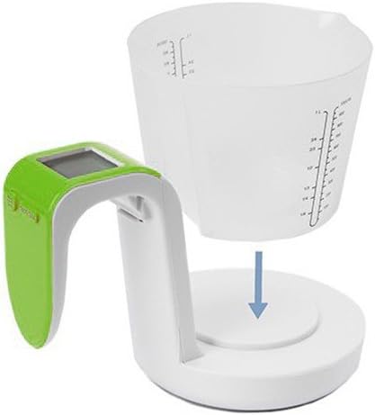 TCM Tchibo 2-in-1 Measuring Jug and Digital Scales, Filling Capacity: 1 l, Load Capacity: 3 kg, in Original Packaging