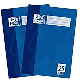 Diese zwei Oxford Schreibhefte haben die Lineatur 25 und sind damit liniert mit einem weissen Rand