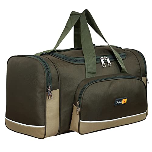 Image of Skyline Polyester 60Ltrs Without Wheel Expandable Travel Duffel Bag for Men and Women (Green)