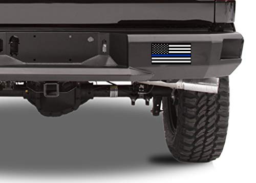 Rogue River Tactical Thin Blue Line Blue Lives Matter Flag Sticker Vinyl Decal For Car Truck Window Bumper Sticker Support Of Police And Law Enforcement Officers ((3 Pack) 3X5) #TOP5