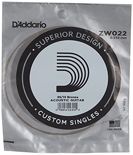 D’Addario ZW022 American Bronze 85/15 corde guitare acoustique 0.56mm - Les Beatles, Paul McCartney, John Lennon, RIngo Starr, George Harrison D'Addario ZW022 American Bronze 85/15 corde guitare acoustique 0.56mm